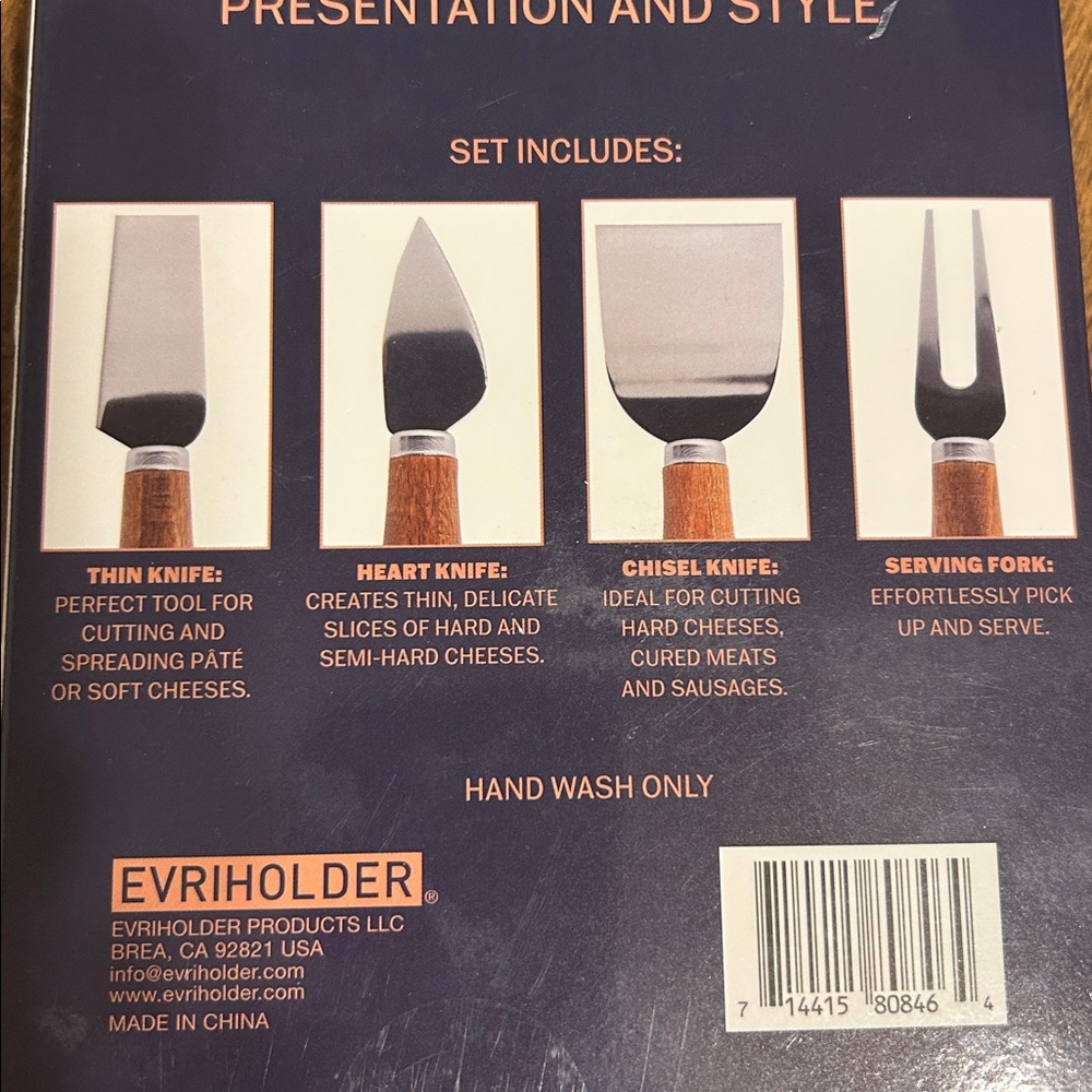 Cheese Knife Set - Picture 3 of 9